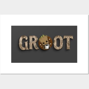 Groot coffee Posters and Art